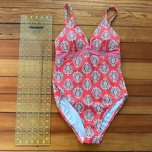 Boden triangle panel swim suit